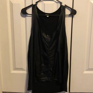 Faux Leather Tank